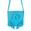 Indyjska torba makrama błękitna Mula jhumka.pl